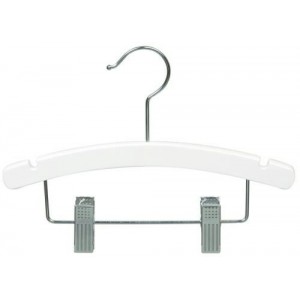 10" White Baby/Infant Combination Hanger