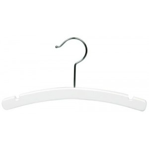 12" White Childrens Top Hanger