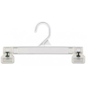 White 8" Pinch Grip Pant/Skirt Hanger