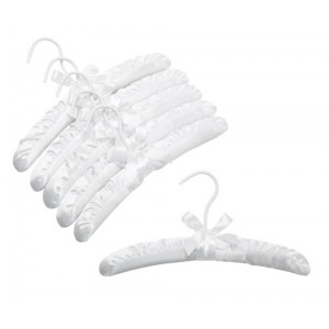 Childrens White Satin Padded Hangers